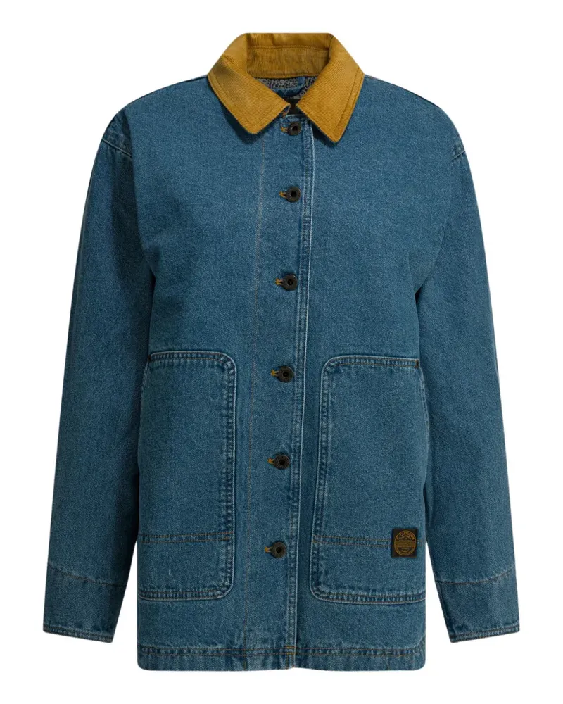 Filson corduroy-collar pcket jacket - Blau Blau