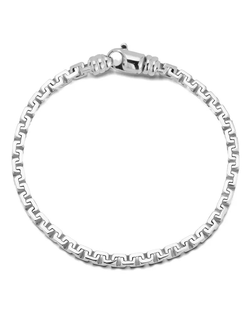 MATEO Square Link Armband aus Sterlingsilber Silber