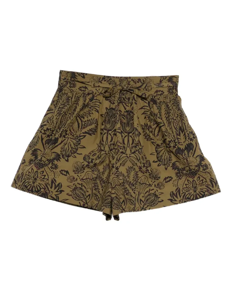 Ulla Johnson Shorts mit Blumenmuster - Grün Grün