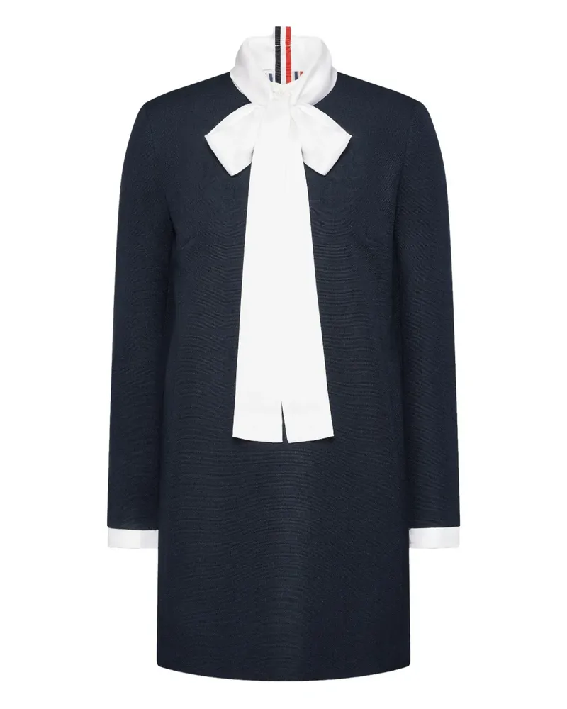 Thom Browne Minikleid mit Schluppe - Blau Blau