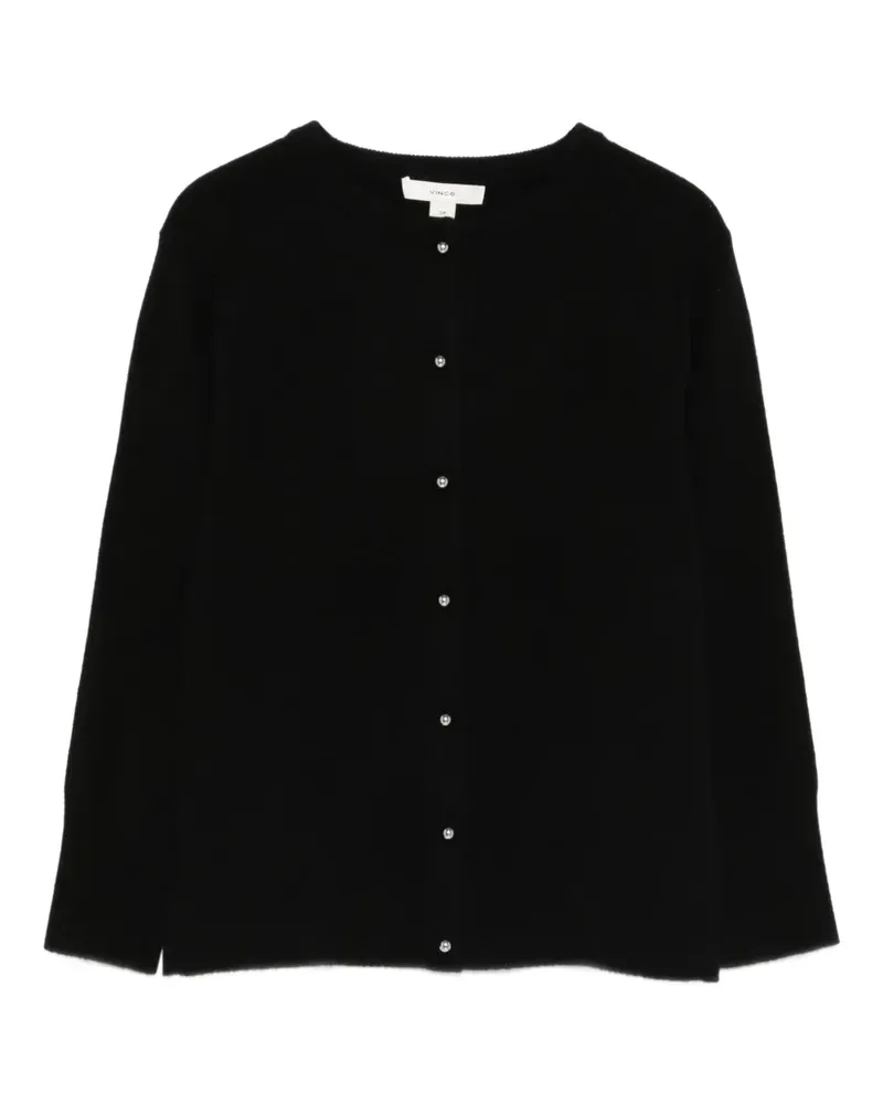 Vince band-collar cardigan - Schwarz Schwarz