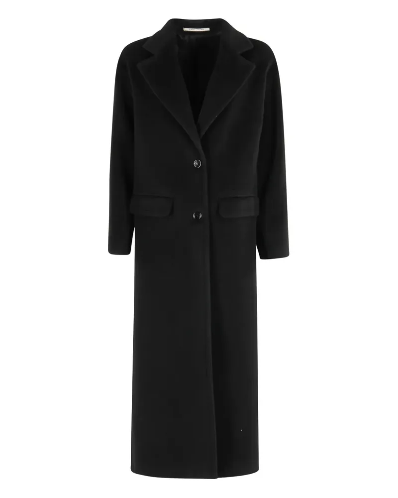 Tagliatore Carine Mantel mit Klappentasche - Schwarz Schwarz