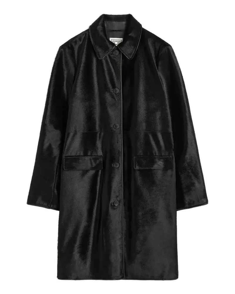 Totême Mantel aus Ponyhaar - Schwarz Schwarz