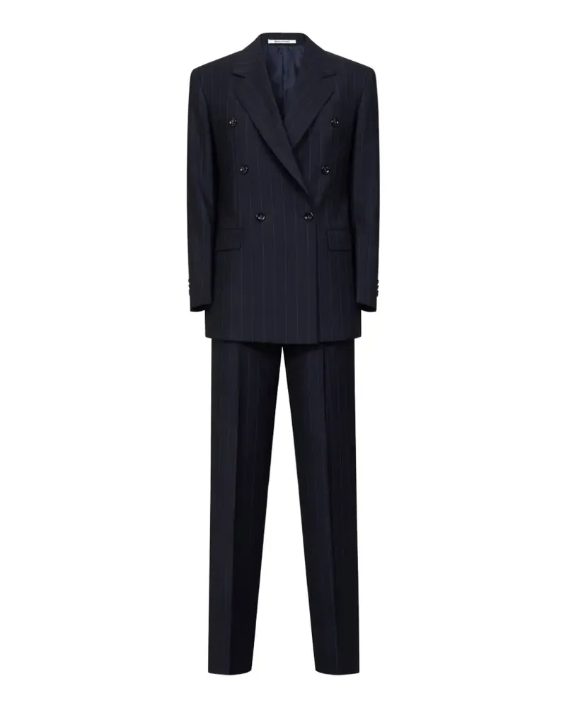 Tagliatore Doppelreihiger Anzug mit Nadelstreifen - Blau Blau