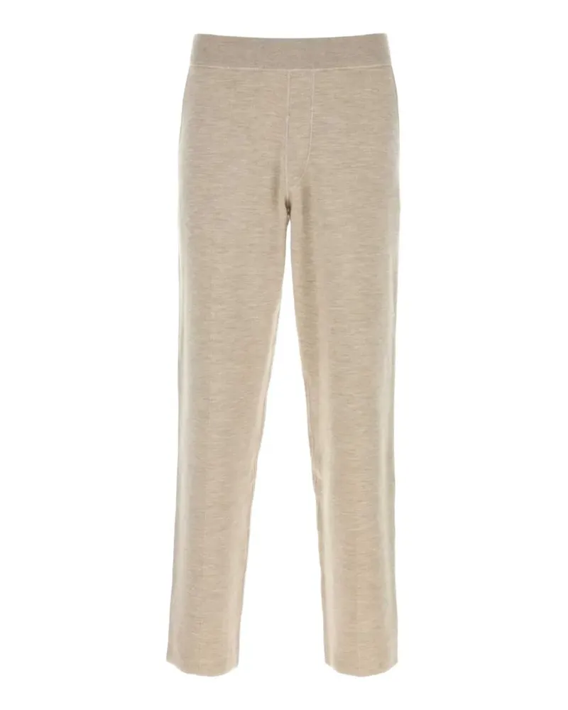 Brioni elasticated-waistband trousers - Nude Nude