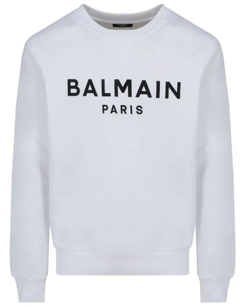Balmain Sweatshirt mit Logo-Print - Weiß Weiß
