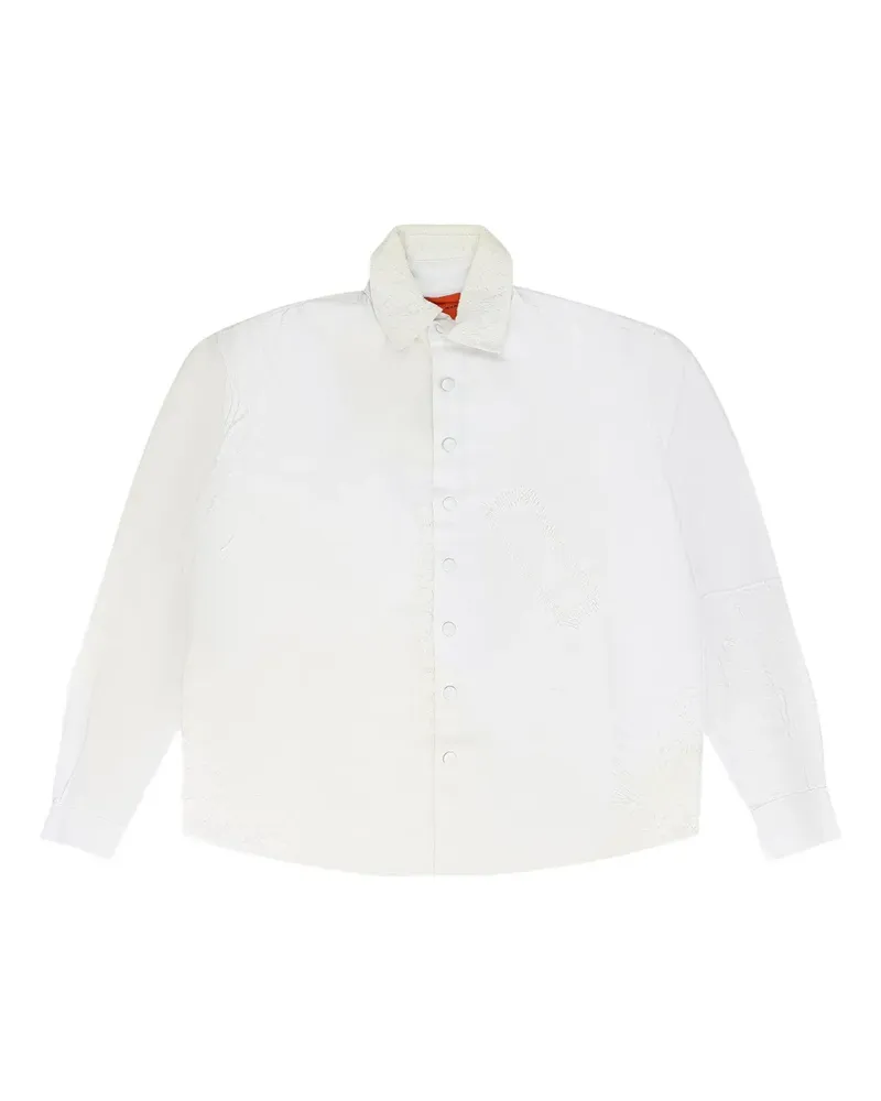 WHO DECIDES WAR Geknöpftes Altar Hemd - Weiß Weiß
