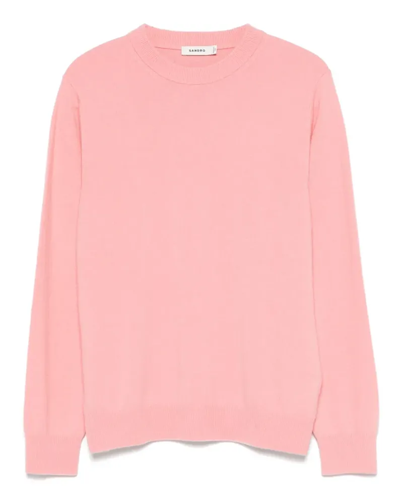 Sandro Klassischer Kaschmirpullover - Rosa Rosa
