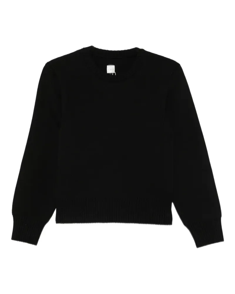 Totême Gerippter Strickpullover - Schwarz Schwarz
