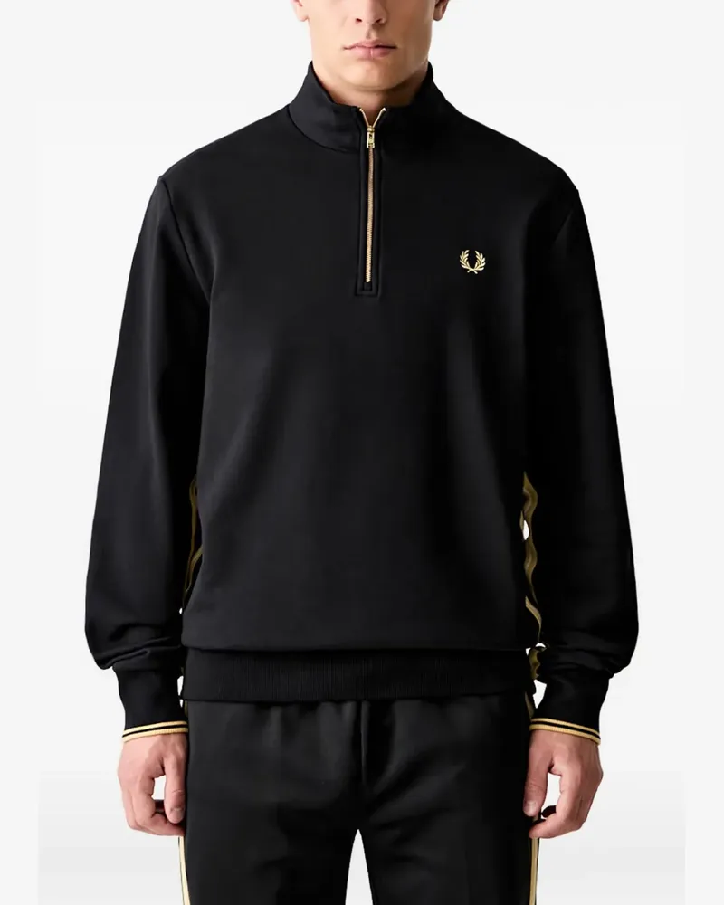 Fred Perry quarter-zip sweater - Schwarz Schwarz