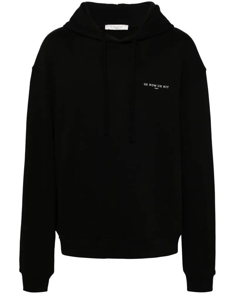IH NOM UH NIT Pearls and Roses Mask Hoodie - Schwarz Schwarz