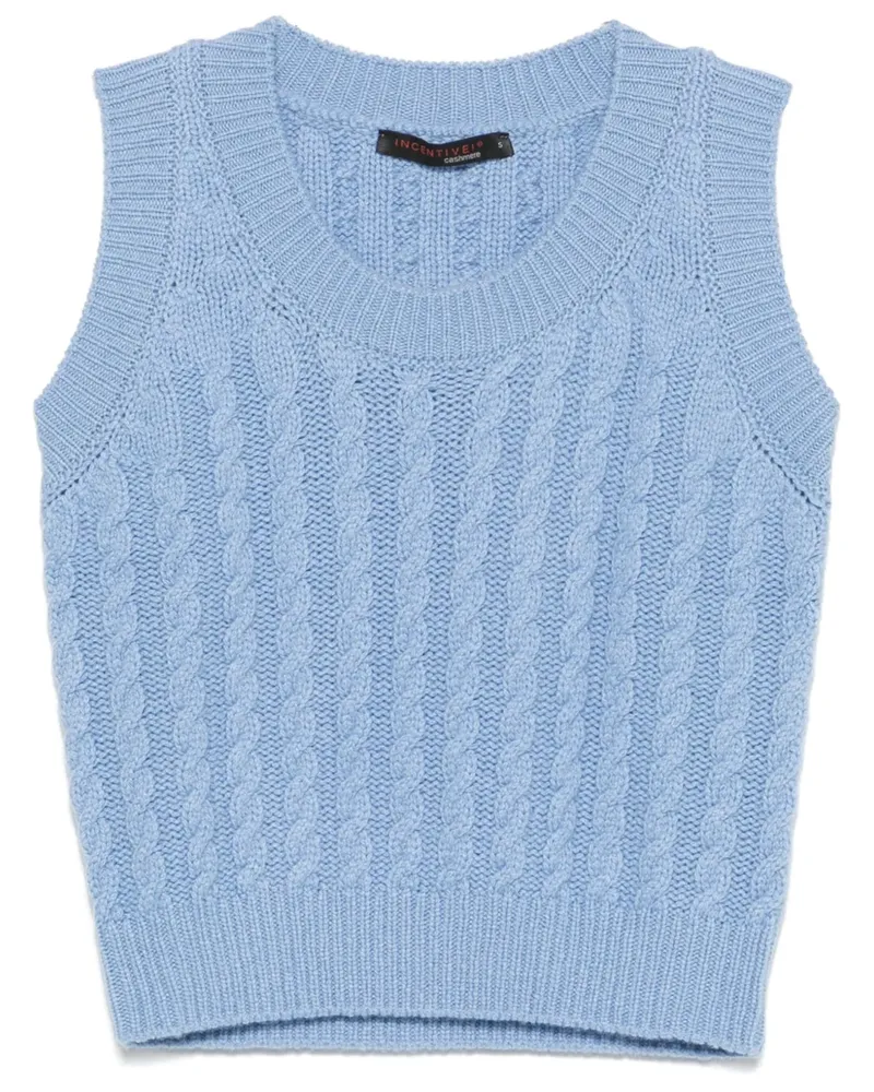 INCENTIVE! cashmere Bella Weste - Blau Blau