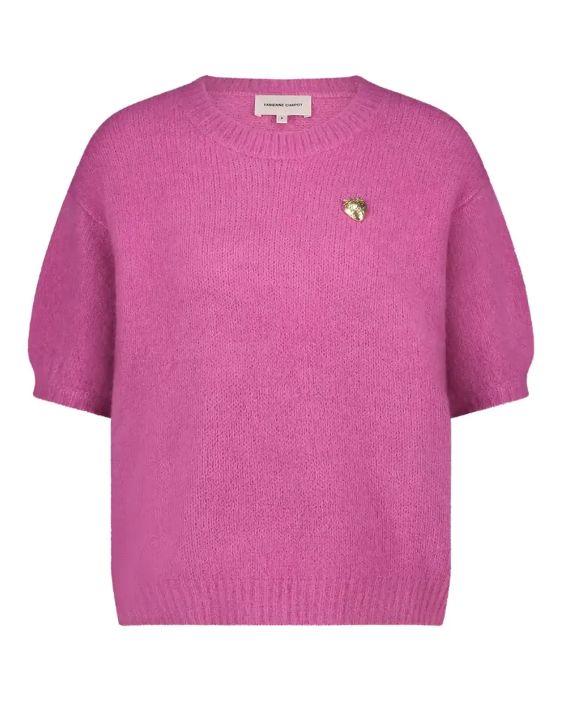 Fabienne Chapot Top mit Logo-Stickerei - Rosa Rosa