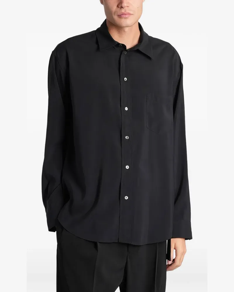 Emporio Armani chest-pocket shirt - Schwarz Schwarz