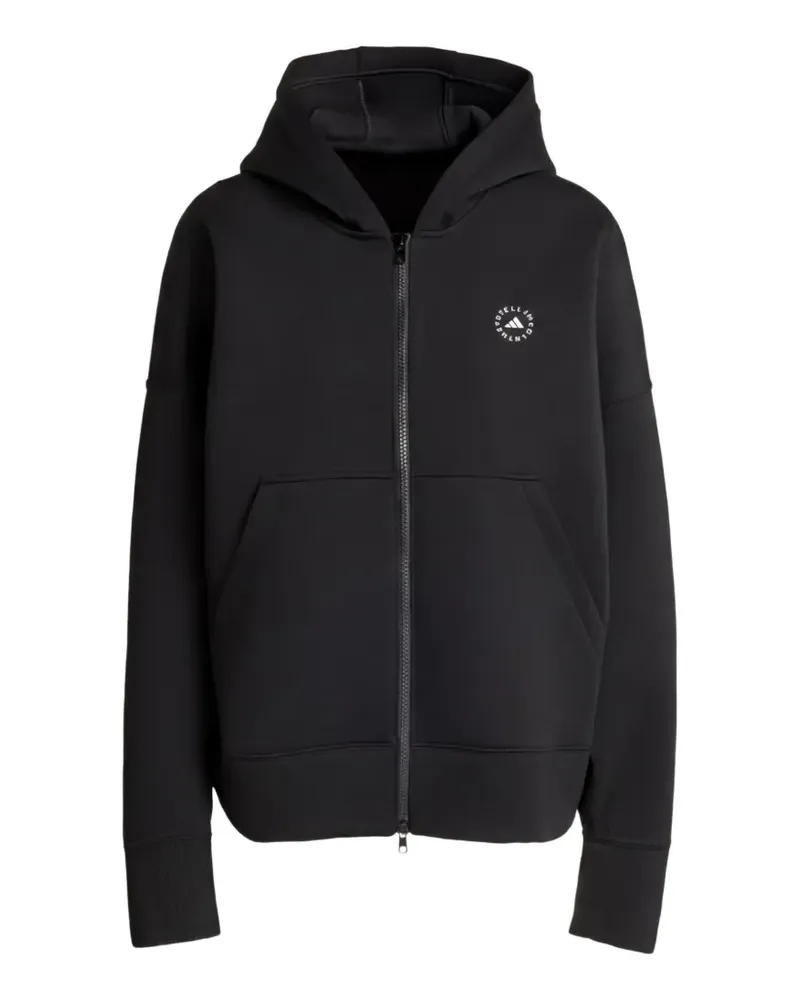 adidas Hoodie mit Logo-Print - Schwarz Schwarz