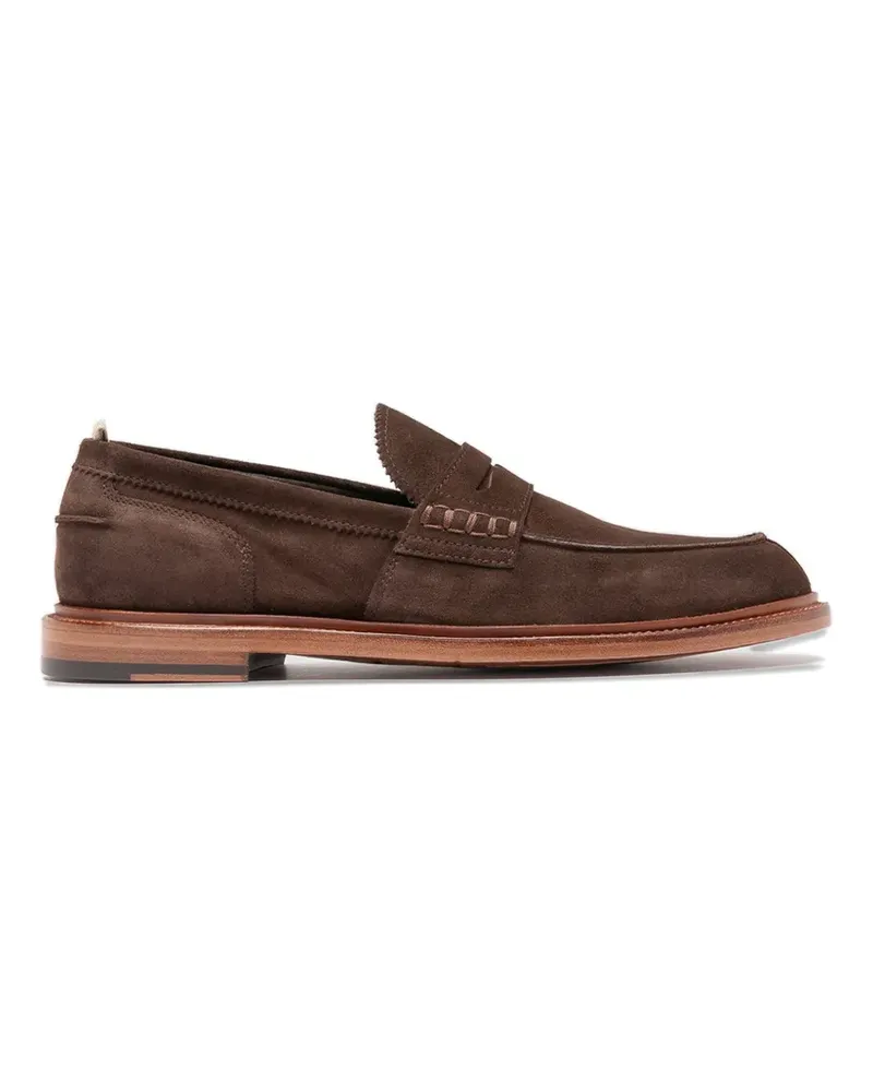 Officine Creative Italia Sax penny loafers - Braun Braun