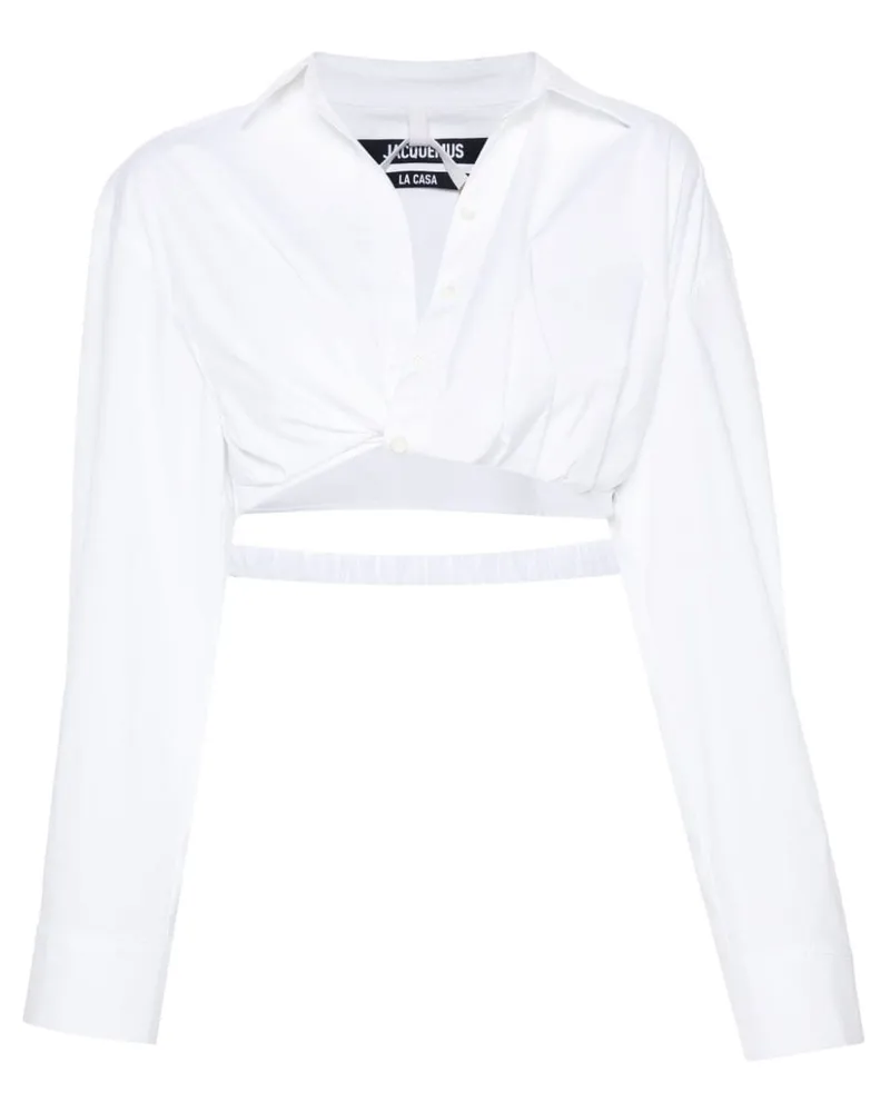 Jacquemus La Chemise Bahia Courte Hemd - Weiß Weiß