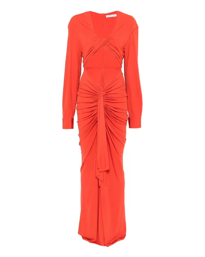 Christopher Esber Vivenda Drape maxi dress - Orange Orange