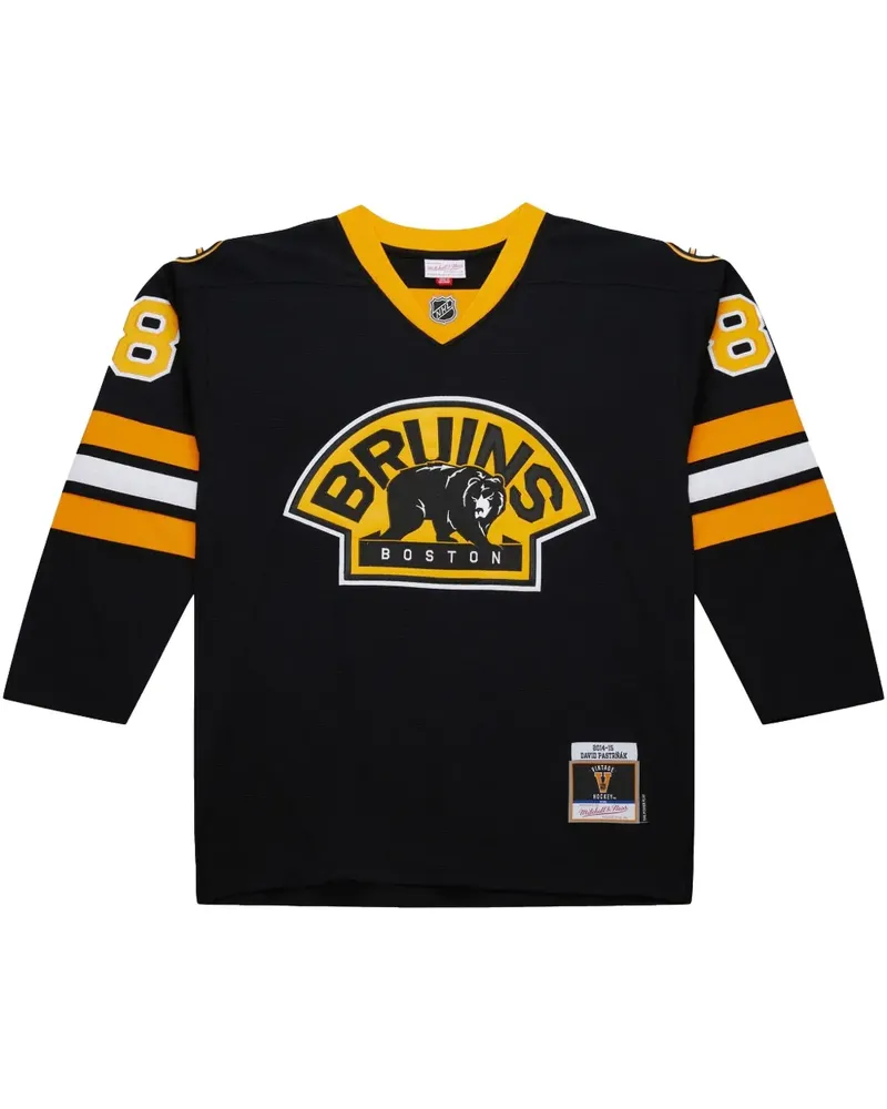 Mitchell & Ness NHL David Pastrnak 2014 "Black" Jersey - Schwarz Schwarz