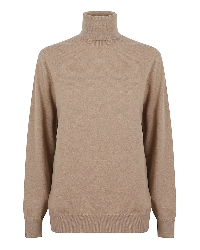 Brunello Cucinelli roll-neck knitted sweater - Nude Nude