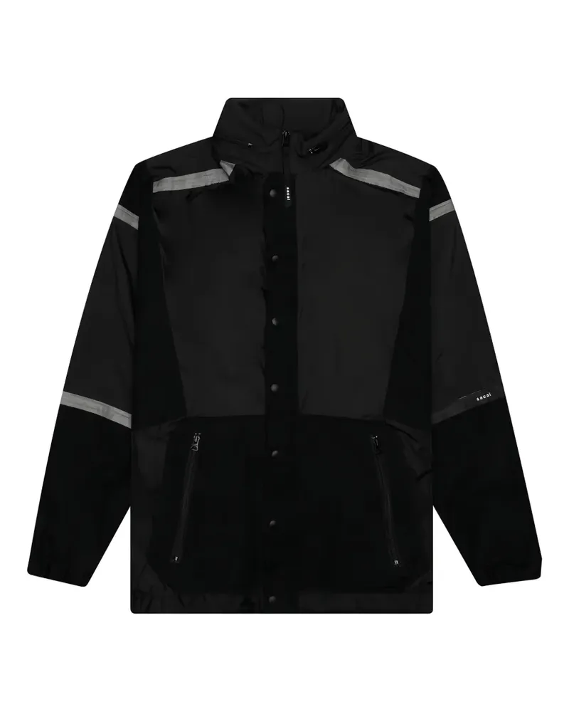 Sacai Jacke mit reflektierendem Einsatz - Schwarz Schwarz
