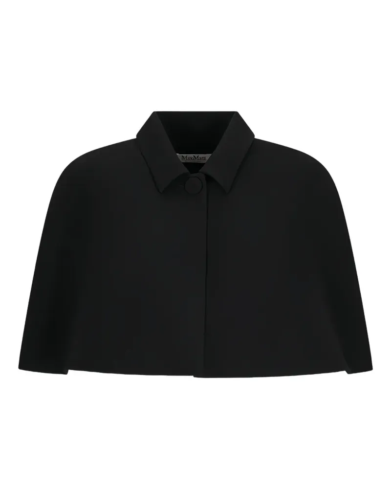 Max Mara buttoned cape - Schwarz Schwarz