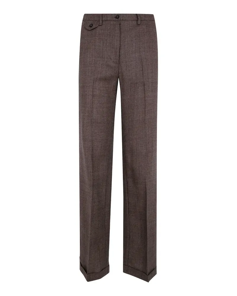 Seventy Hose mit Hahnentrittmuster - Braun Braun
