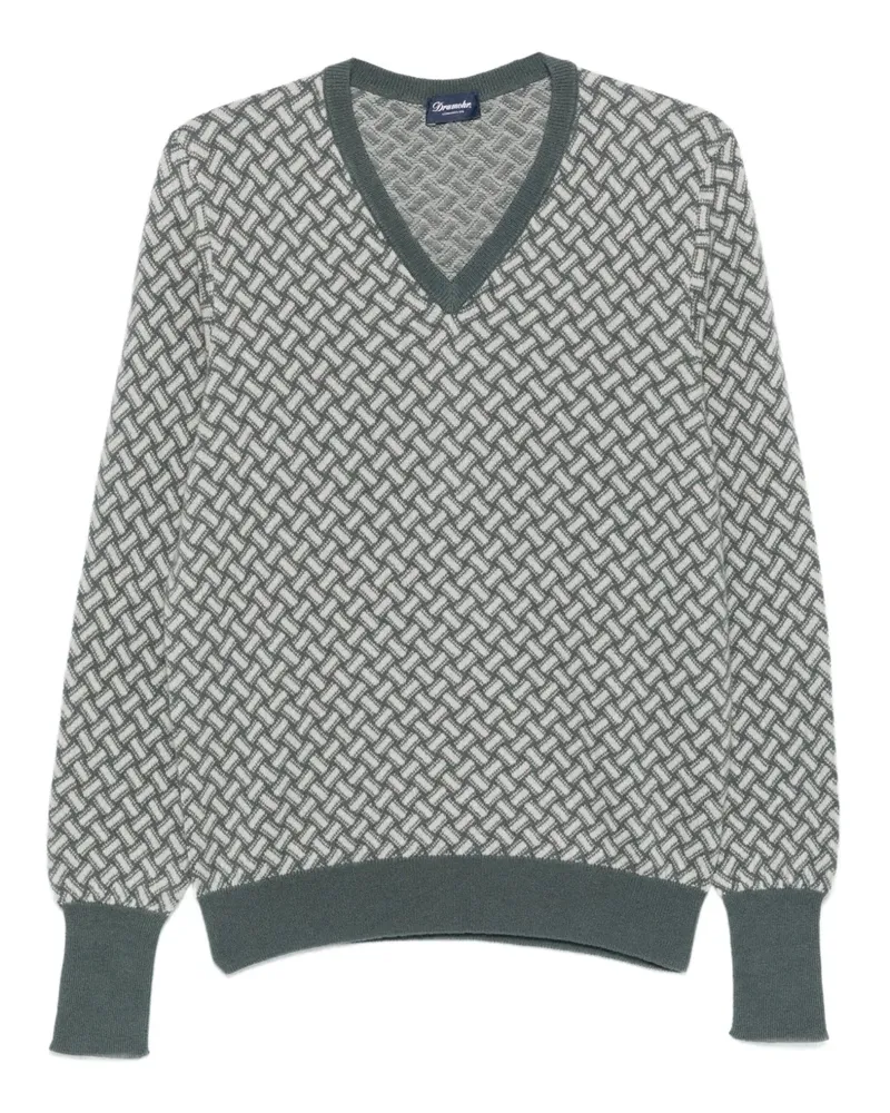 Drumohr  Pullover mit geometrischem Muster - Schwarz Schwarz