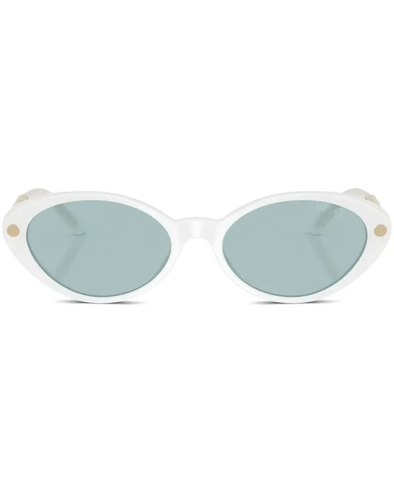 Versace Sonnenbrille mit Cat-Eye-Gestell - Weiß Weiß