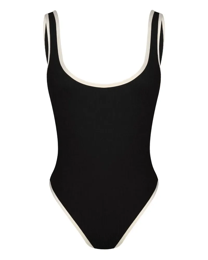 Johanna Ortiz Explorer Badeanzug mit Kontrastdetails - Schwarz Schwarz