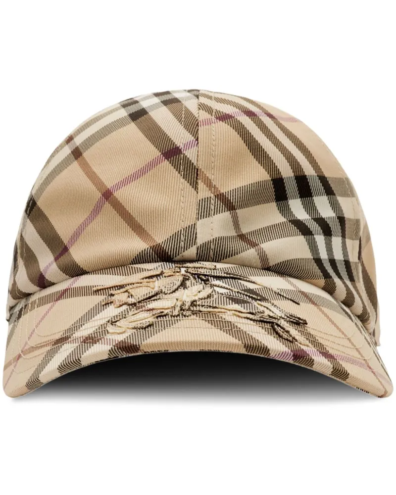 Burberry Baseballkappe mit Vintage-Check - Nude Nude