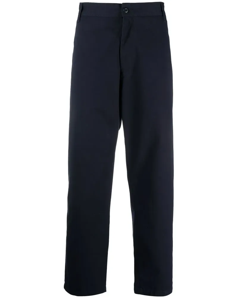 Carhartt WIP Weite Hose mit Logo-Patch - Blau Blau