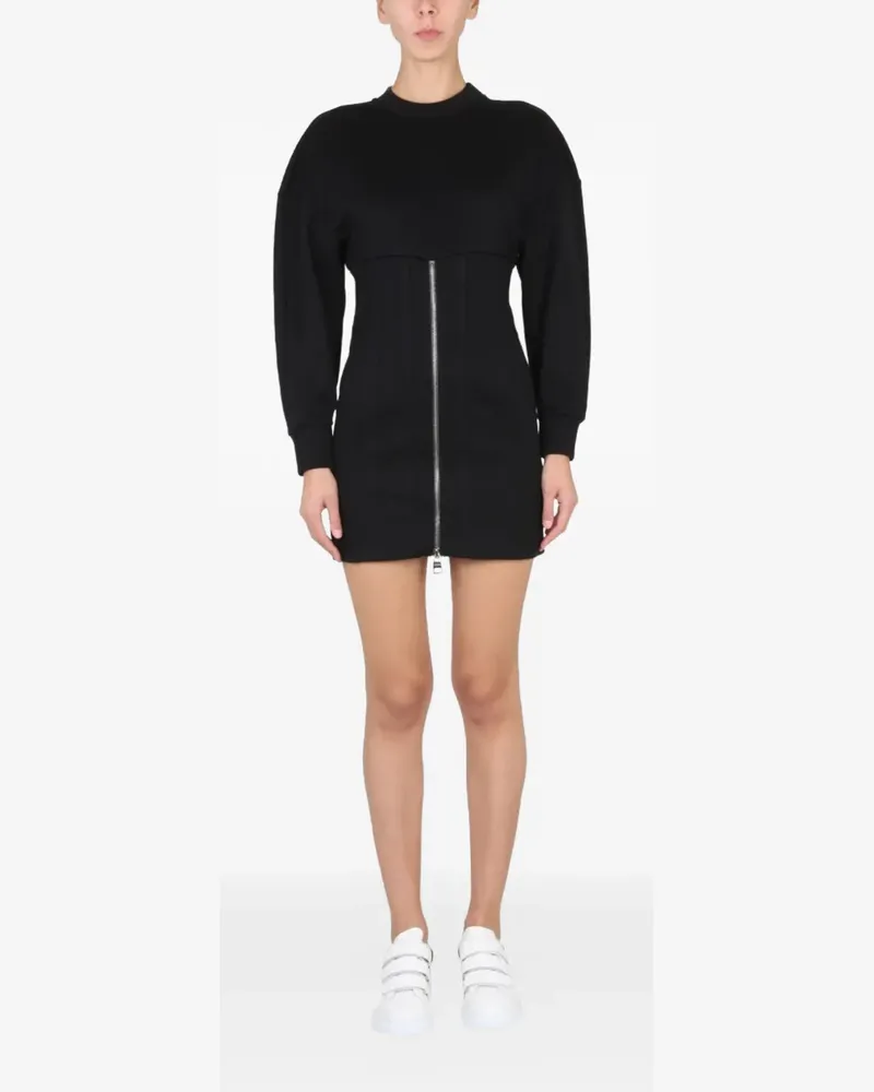 Alexander McQueen cocoon zip dress - Schwarz Schwarz