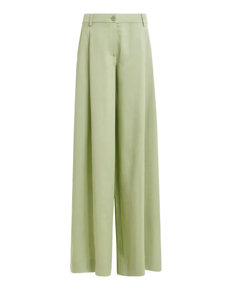 Essentiel pleated wide-leg trousers - Grün Grün
