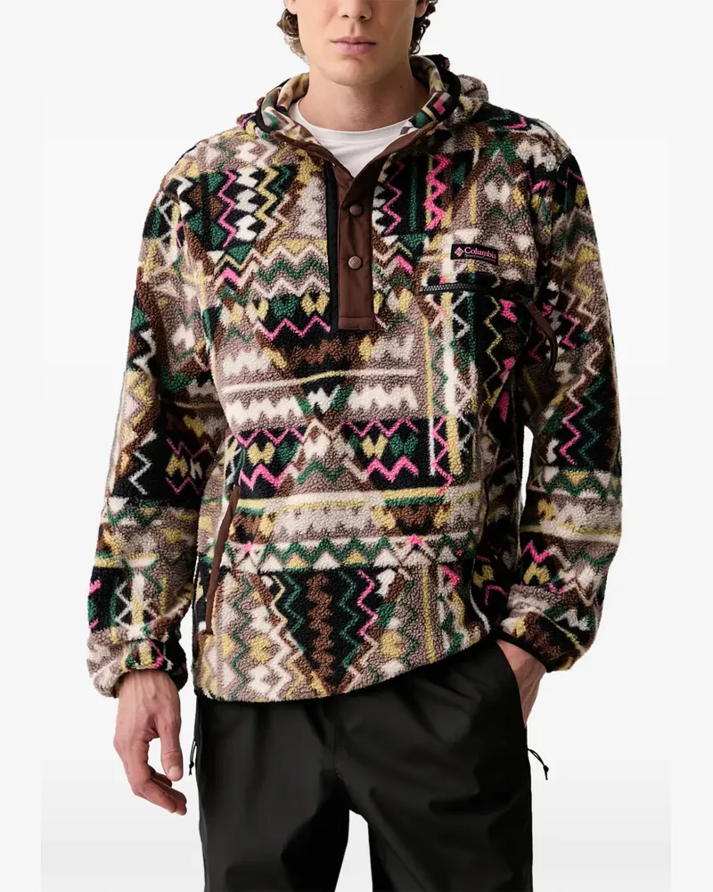 Columbia Sportswear Company Helvetia™ Hoodie aus Fleece mit geometrischem Muster - Nude Nude