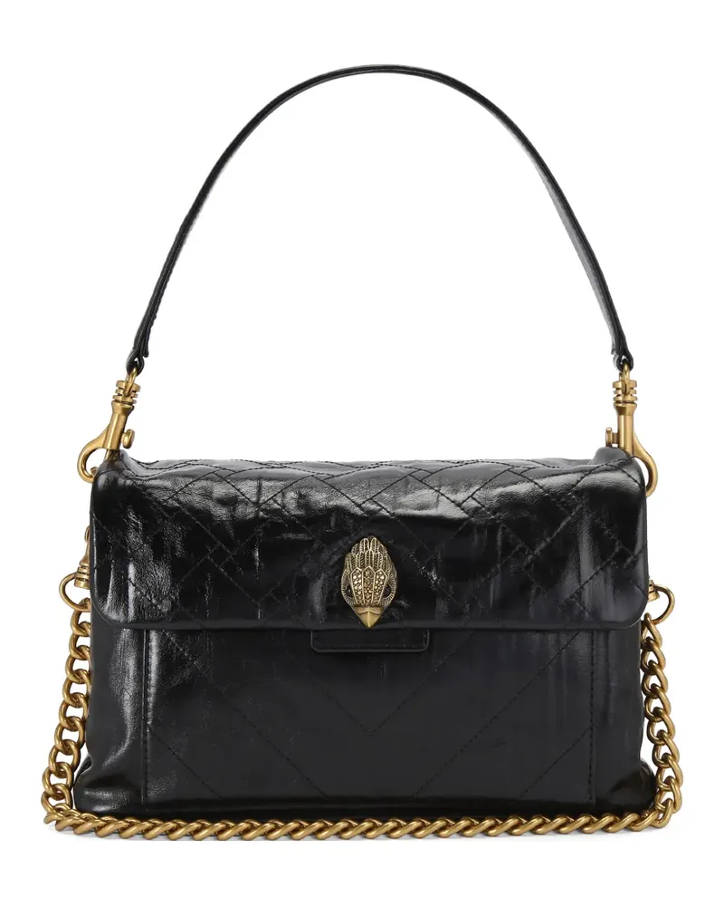 Kurt Geiger Gesteppte Celia Schultertasche mit Adlerkopf - Schwarz Schwarz
