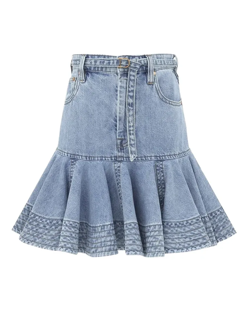 Zimmermann Indra denim mini skirt - Blau Blau