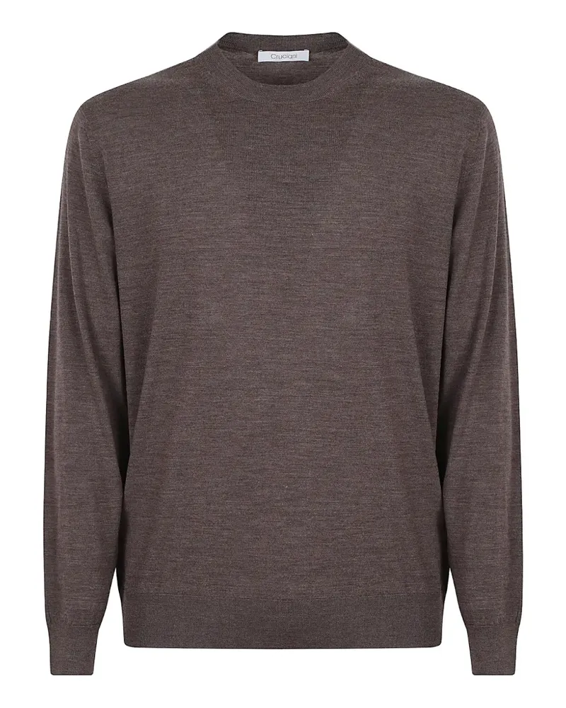 Cruciani crew-neck long-sleeve sweater - Braun Braun