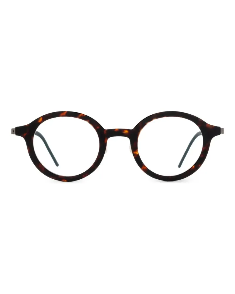 Lindberg Runde Brille in Schildpattoptik - Braun Braun