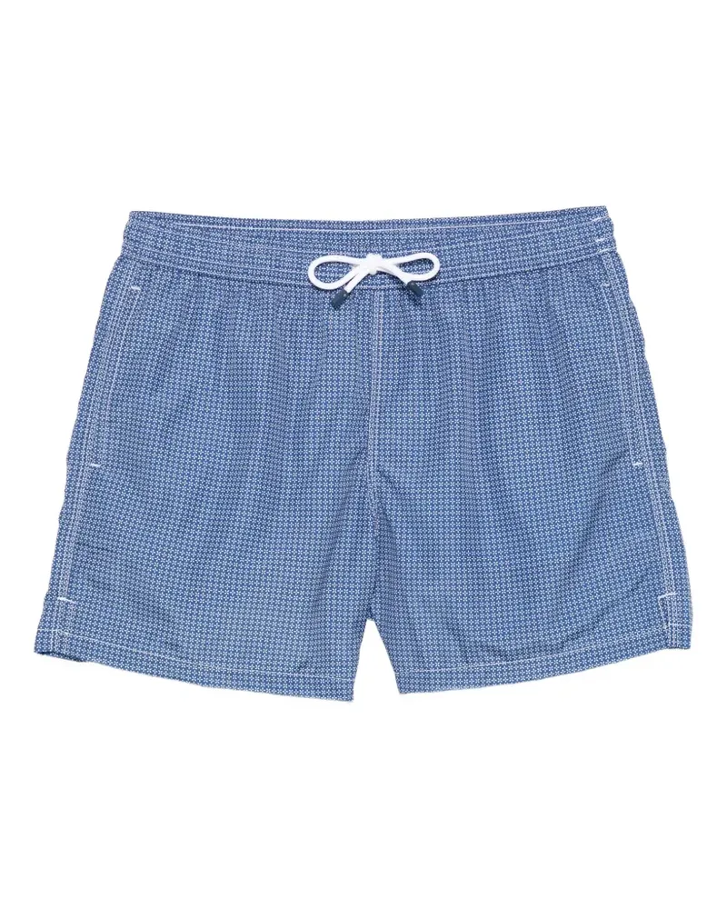 Fedeli Gemusterte Badeshorts - Blau Blau