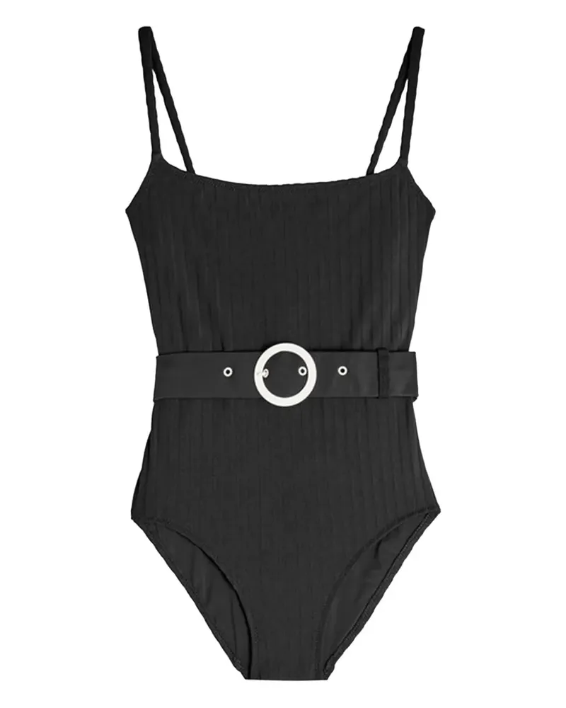 Solid and Striped The Nina Badeanzug mit Gürtel - Schwarz Schwarz