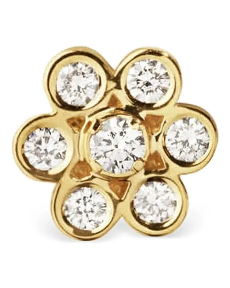 Sophie Bille Brahe Petite Lily Fleur Ohrringe mit Diamanten - Gold Gold