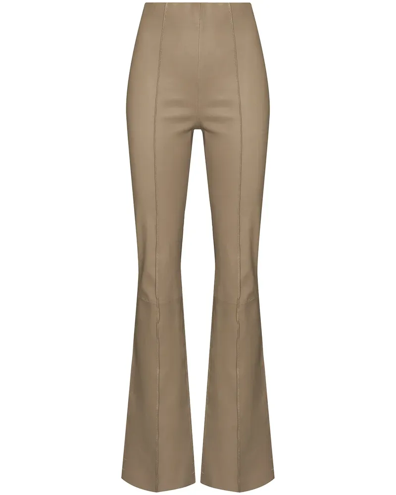 REMAIN Lederhose mit hohem Bund - Nude Nude