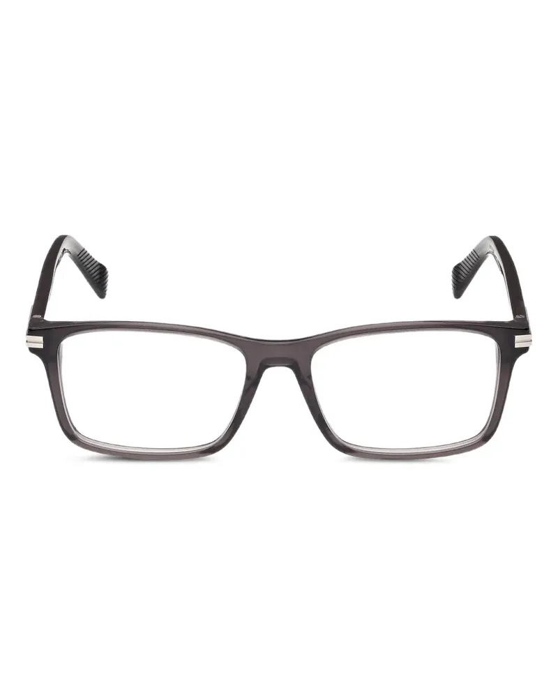 Ermenegildo Zegna Brille mit eckigem Gestell - Grau Grau
