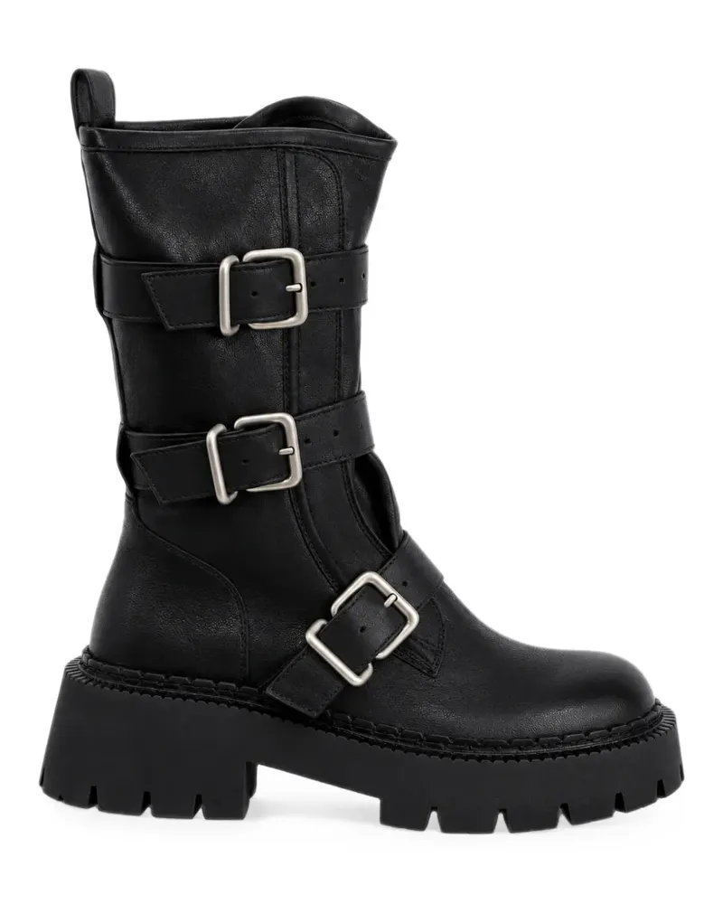 Vic Matié buckle-strap biker boots - Schwarz Schwarz