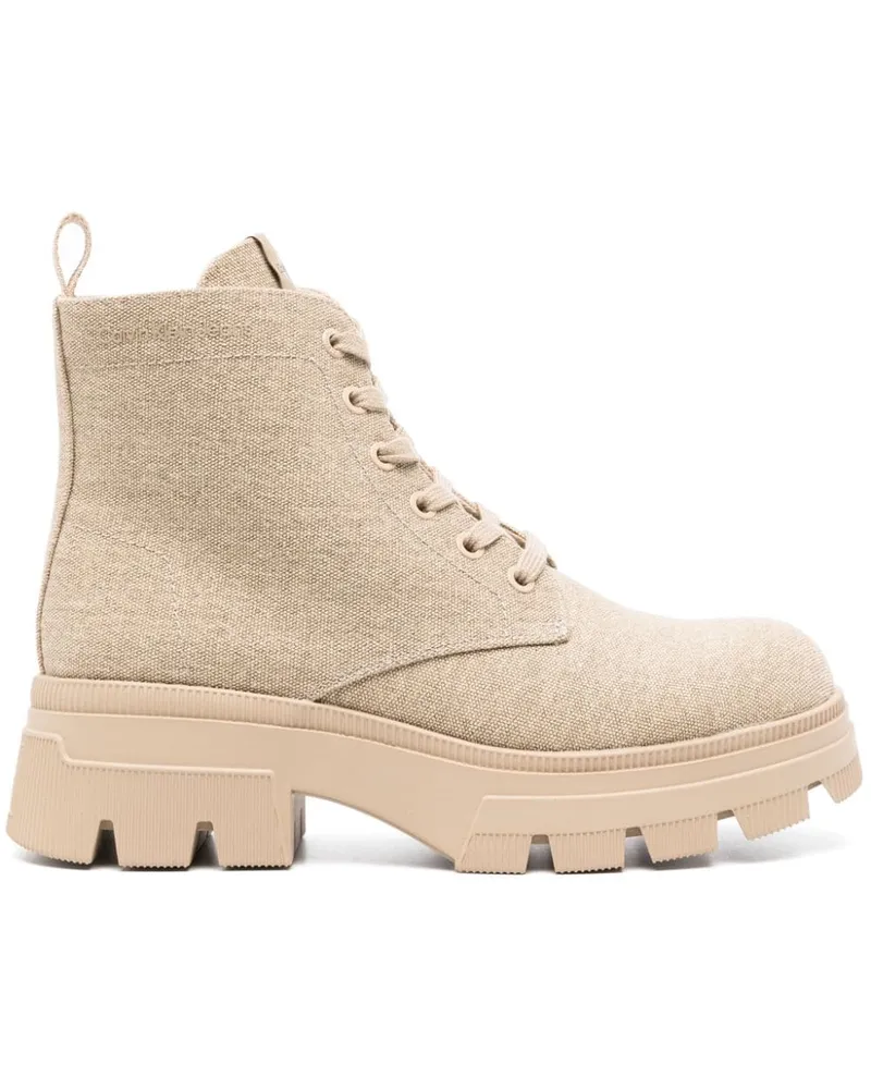 Calvin Klein Stiefel im Military-Look 40mm - Nude Nude
