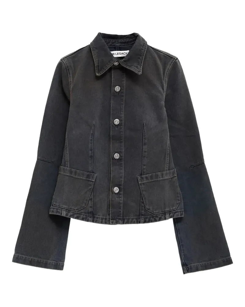 Our Legacy Hemdjacke mit geknöpften Taschen - Grau Grau