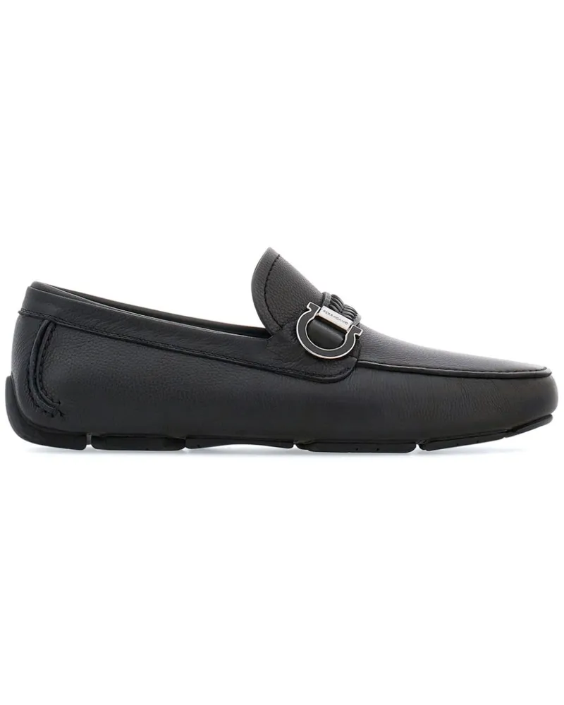Ferragamo Loafer mit Gancini-Detail - Schwarz Schwarz