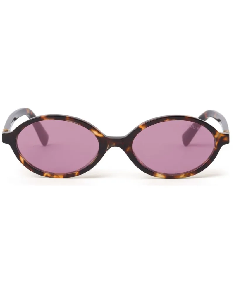 Miu Miu Regard Sonnenbrille in Schildpattoptik - Braun Braun