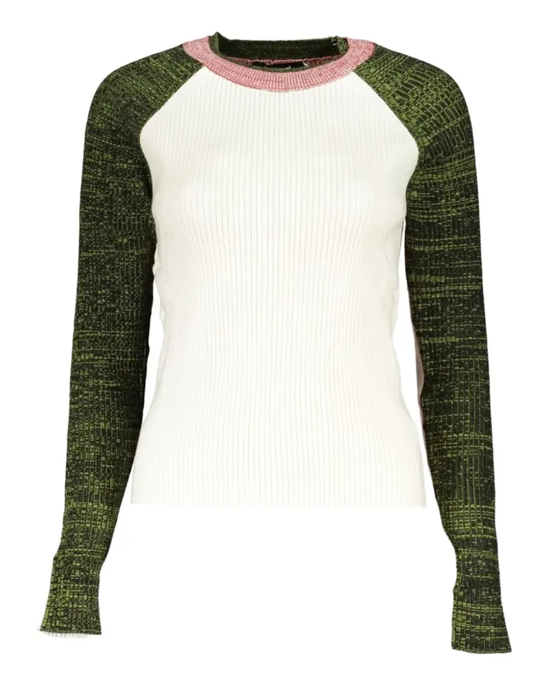 Desigual ribbed-knit colour-block sweater - Nude Nude